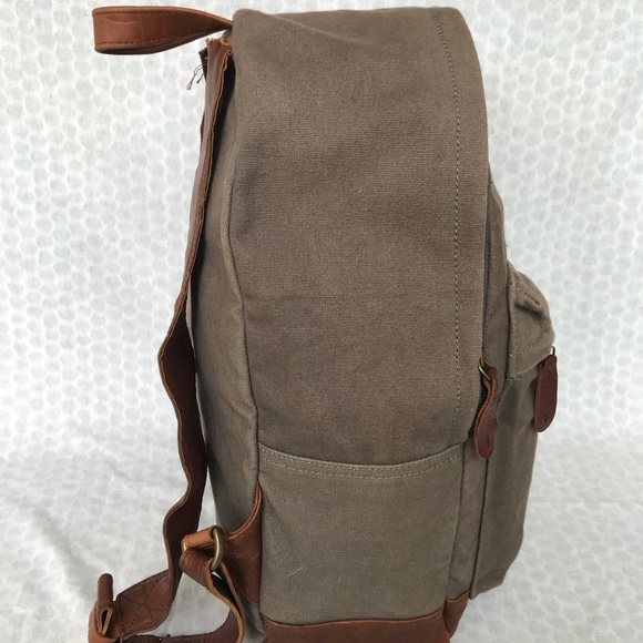 MAHI Leather Canvas backpack - Picture 5 of 8